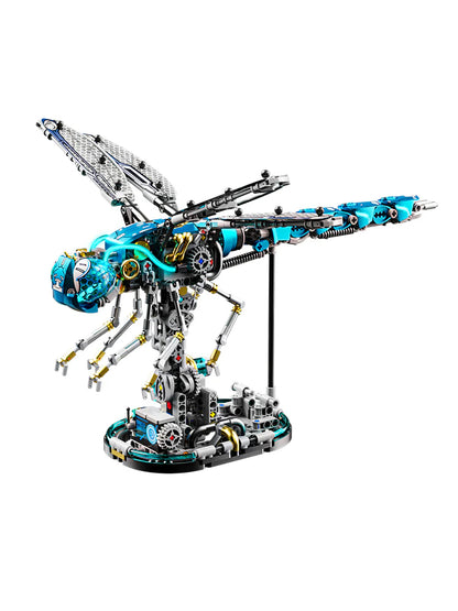 Mechanical Dragonfly WIth Stand Bricks Assembled Building Blocks Set