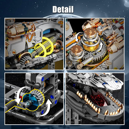 Mechanical Whale Metal Building Blocks