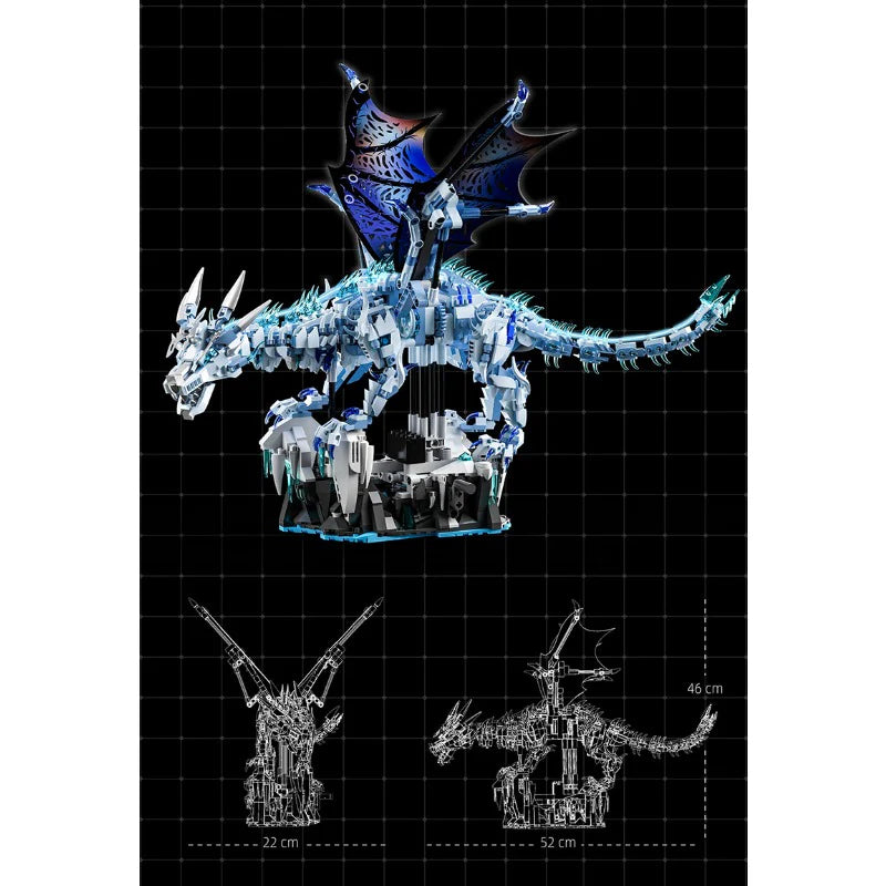 1646pcs MJi 13093 The Dark Ice Dragon